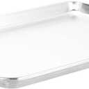 Nordic Ware Naturals Half Sheet - USA Made Aluminum Commercial Quality Sheet Pan for Baking or Roasting, Encapsulated Galvanized Steel Rim Prevents Warping, 1Pack