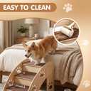 Wooden Dog Stairs, 3 Step, Non-Slip