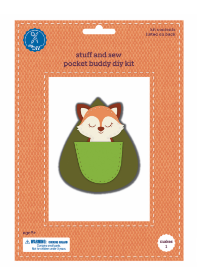Fox Stuff & Stew Pocket Buddy DIY Kit, Set of 2 