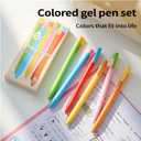 3 x Colored Pens 18 Pack, Colorful gel ink Pens Retractable Quick Dry 0.5mm Fine Point for Bullet Journaling, Note Taking, Coloring, Planning & Art Supplies (12 Pcs Dopamine and Vintage)