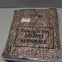 Tallew Leopard Car Accessories Seat Covers Full Sets Steering Wheel Cover License Plate Cover Rubber Car Floor Mat Leopard Protector Interior Accessories Universal Fits (Brown)