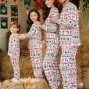PATPAT Christmas Family Matching Pajama Sets Includes Christmas Socks - Perfect for Family Photos & Holiday Celebrations (M)