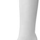 DREAM PAIRS Women Knee High Boots 2 Inch Kitten Heel Fashion Square Toe Wide Calf Long Boots (7, White)