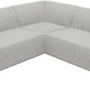 HDCAXKJ L Shape Couch Cover Sectional Sofa Cover 4 Pcs Corner Sectional Sofa Slipcovers Sets for Pets Dogs Washable Non Slip U Shaped Furniture Protector for Sectional Sofa (Light Gray, Small)