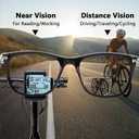 Bifocal Reading Sunglasses Men Clear Top Acetate Frame Sun Readers with Metal Core Wire UV Protection Spring Hinge