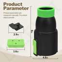 Car Drying Nozzle for EGO Power+ Leaf Blowers 530 575 580 615 650 765, Contain 1 Blower Wall Mount & 2 Mounts Battery Holders & Install Screw & Green Soft Silicone Band - 8 Inch