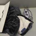 Westinghouse Heated Throw Blanket, Electric Blanket Throw with 6 Heating Levels and 2-10 Hours Time Settings, Flannel to Sherpa Super Cozy Heated Blanket Machine Washable, 50x60 inch, Charcoal