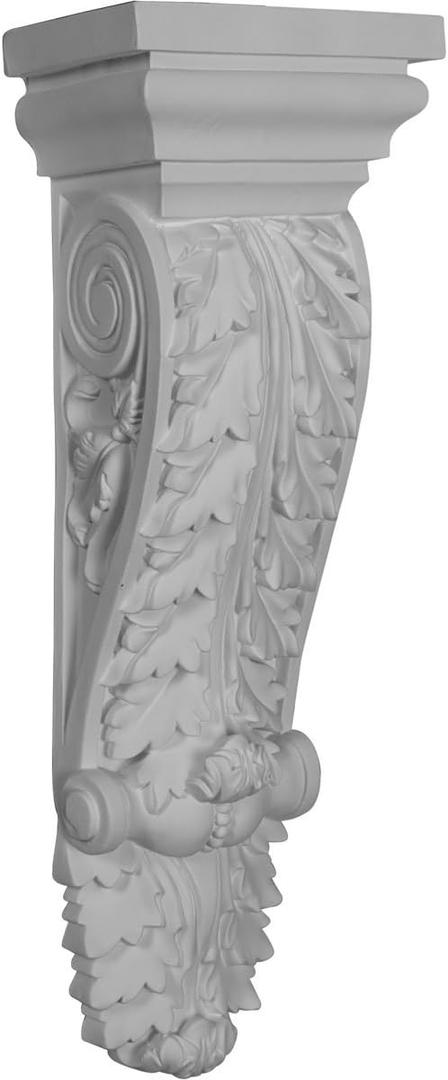 Ekena Millwork COR05X04X17ST 5 7/8-Inch W x 4 1/4-Inch D x 17 3/4-Inch H Stockport Corbel , White