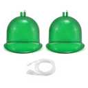 Elitzia Vacuum Cups for Butt Lifting 3000ML/101Fl.oz Extra-Large Buttocks Cups 9.05" Bottom Diameter x 6.69" Height Vacuum Therapy Machine Accessories 1 Pair Body Shaping & Lifting ETHX005 (Emerald)