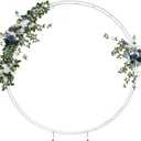 Ling's moment Wedding Arch Flowers - 4-Piece Set with 2 Floral Swags & 2 Rose Garlands, Artificial Outdoor Hanging Decor for Ceremony, Reception Backdrop, Party Arrangement, Dusty Blue & Navy