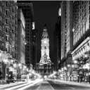 Wrapped Canvas Wall Art - Philippe Hugonnard 'City Hall Philadelphia' Wall Art for Living Room, Bedroom, or Office Dcor - 16x24