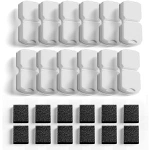 GIOTOHUN Cat Water Fountain Filter: 24 Cat Fountain Filter Replacement - 24 Pet Fountain Filter - 12 Carbon Filters & 12 Foam Filters - Suitable for GIOTOHUN Stainless Steel Cat Fountain S11