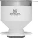 Stanley Perfect Brew Pour Over | Manual Single Cup Coffee Maker | Drip Coffee Maker with Reusable Filter | Easy Clean Stainless Steel | BPA-Free | Polar (One Size)