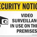 SmartSign "Security Notice - Video Surveillance In Use On Premises" Sign | 12" x 18" Aluminum