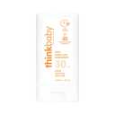 Thinkbaby SPF 30 Sunscreen Stick Safe, Natural, Water Resistant Sun Cream for Babies, Kids & Adults Mineral UVA/UVB Sun Protection Reef Friendly Travel Stick, 0.64 oz
