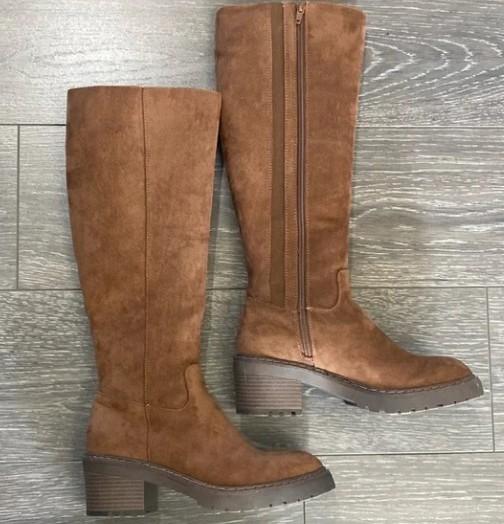 Brown Knee-High Women's Boots, 6