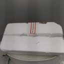 24 inch Vintage Ceramic Table Lamp with 5FT Cord - Single Farmhouse Rustic Bedside Lamp with Natural Textured Finish, Nightstand Lamps for Living Room, Bedroom, End Table Beige