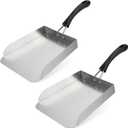 Stanbroil 2 Pack Smash Burger Spatula, Stainless Steel Griddle Food Mover, Large Griddle Scraper Food Shovel - Stir Fry Spatula, Fried Food Scoop, Hibachi Tools