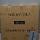 100W Portable Solar Panel for Power Station,ETFE Portable Foldable Solar Charger NextGen 25% High Conversion IP68 Waterproof Solar Panel for Camping Outdoor RV Blackout