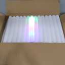 100 + 11 Pack Foam Glow Sticks Bulk Party Pack,Party Favors Supplies,3 Flashing Modes Glow In The Dark Party Supplies,Light Up Foam Sticks for Wendding Raves Camping Outdoor