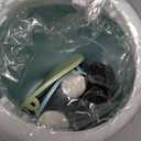 SITAKE 2 Pcs Plastic Mini Wastebasket Garbage Can with 120 Garbage Bags, Tiny Desktop Waste Garbage Bin with Swing Lid for Home, Office, Kitchen, Vanity Tabletop, Bedroom, Bathroom (Blue + Green)