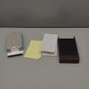 Undated Daily Planner To Do List Notepads and Walnut Stand - 120 Checklist Cards, 10 Goal Cards - Perfect Note Pads for Work Desk or School - ADHD Office Accessories - Productivity Task Analog