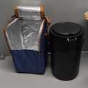 82oz Adults Thermo Food Jar For Hot Food 3 Tier Bento/Food Wide Mouth Insulated Stackable Food Containers Hot Cold lunch box for Work Office Outdoors Picnic (BLACK)