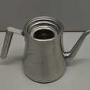 68OZ/2000ML Stainless Steel Teapot with Removable Infuser, Stovetop Safe Tea Maker Water Kettle for Loose Leaf & Tea Bags, Silver (Side handle)