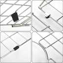 26" x 14" Sink Grid for Kitchen Sink – Detachable Stainless Steel Bottom Protector, Center Drain, Dishwasher Safe, Heavy Duty Sink Rack for Single Bowl, Scratch Prevention & Dish Drying