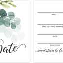 Canopy Street Save The Date Greenery Floral Postcards / 50 Beautiful Mailing Postcards / 6" x 4" Botanical Wedding Fill In Note Cards
