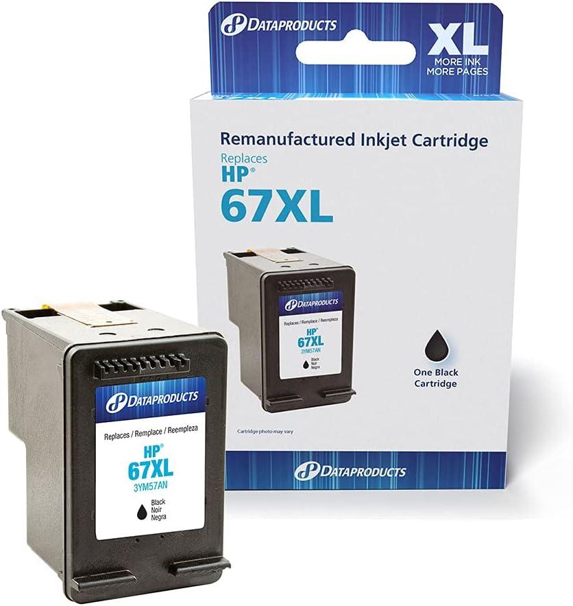 Dataproducts Brand Remanufactured Ink Cartridge Replacement for HP 67XL 3YM57AN | Black,3.25 x 2 x 4.25,DPC67XLB