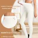 HONENNA Women's Control Top High Elastic Soft Opaque Pantyhose Tights (Ivory)