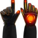 Heated Gloves for Men Women - Electric Hand Warmers with Waterproof Windproof Touchscreen - Winter Warm Heated Thermal Gloves for Hiking Skiing Outdoor Sports