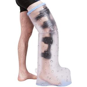 Waterproof Cast Covers for Shower Leg - Extra-Large Cast Protector for Adult with Non-Slip Bottom，Reusable Sleeve, Wound Cover For Bandage, Knee Brace, Foot Boot Shower & Swimming After Surgery
