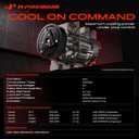 A-Premium A/C Compressor with Clutch Compatible with Honda CR-Z 1.5L 2011-2015, Insight 1.3L 2010-2014