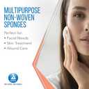 Dynarex Non-Woven Sponges, Non-Sterile, Gauze, for Cleansing, Prepping and Dressing, Highly-Absorbent, Less Linting, 4"x 4", 4 Ply, 1 Box of 200 Sponges (Packaging May Vary)