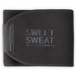 Sports Research Sweet Sweat Waist Trimmer - Premium Sweat Enhancing Fitness Belt for Women & Men - 5 Adjustable Sizes (X-Large, Matte Black)