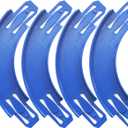 Racetrack Connectors Compatible with Hot Wheels, 90 Degree Banked Turn, 4 Packs, Upgrade Edition (Blue)