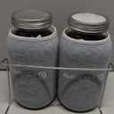 [LARGE SIZE] 2000ml(68oz) Seed Sprouting Mason Jar Kit with Stand,Drain Tray, Screen Lids,Blackout Sleeves,Good Ventilation & Drainage Capacity,Growing Fresh Organic Mung Beans,Broccoli & Microgreens