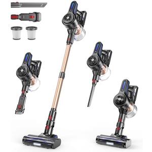 NADALY Cordless Vacuum Cleaner, Powerful Stick Vacuum with 45min Runtime, Anti-Tangle Vacuum Cleaners for Home, 1.5L Dust Cup, Rechargeable Wireless Vacuum for Hardwood Floor Carpet Pet Hair