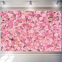 Floral Wall Backdrop 7x5 FT Vibrant Colorful Flower Backdrops for Wedding Large Background Banner for Party Photography Decor Romantic Elegant Design Photo Booth Supply
