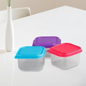 Jacent Clear Square Food Storage Container with Lids One Hair Clips