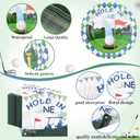 Golf Party Decorations, 175pcs Golf Birthday Decorations Include Hole In One Plates Napkins Cups Cutlery, Sports Themed Golf Birthday Baby Shower, Serve 25