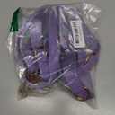 Soft Leather Dog Collar and Leash (6.6') Set - Stylish Rose Gold Heavy Duty Metal Buckle, 4 Adjustable Lengths Leash for Medium Dogs - Comfortable & Easy to Clean (M, Light Purple)