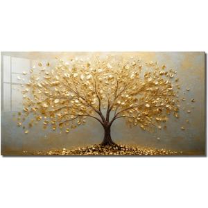 Tempered Glass Backsplash for Kitchen，Tree of Life Glass Backsplash,30x16''