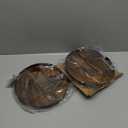 Giikin 2 Tier Lazy Susan Organizer, Two Tier Lazy Susan Turntable for Kitchen Countertop Spice Rack Organizer (Rustic Brown, 9.8" x 9.8" x 8.8")