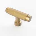 Asidrama 10 Pack Champagne Bronze Knurled Cabinet Knobs Kitchen Drawer Knobs Champagne Gold Pulls for Dresser (Single Hole Knob)