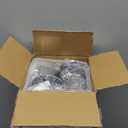 I00000 100 Pack 12 oz Silver Plastic Cups, Silver Rimmed Disposable Cups, Party Wine Glasses Cocktail Glasses Premium Cups with Silver Rim, 12 Ounce Plastic Tumblers For Party