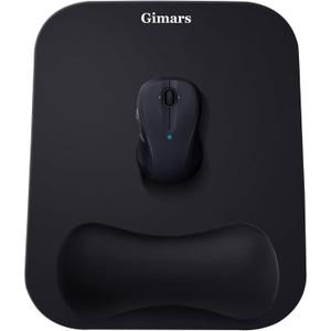 Gimars Large Smooth Superfine Fibre Memory Foam Ergonomic Mouse Pad Wrist Rest Support Mousepad with Nonslip Base for Laptop, Computer, Gaming&Office
