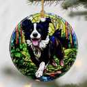 Loyal Border Collie Ornaments, Dog Christmas Ornaments: Christmas Tree Decorations, Holiday Decor, Stocking Stuffers, Gift Ideas, Xmas Gift, Dog Lover Gifts & Pet Lover Gifts